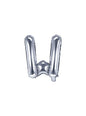 Globo foil letra W plateado (35 cm) - Partydeco | Funidelia