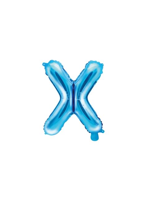 Globo foil letra X azul (35 cm) - Partydeco | Funidelia