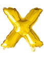 Globo foil letra X dorado (102 cm) - Procos | Funidelia