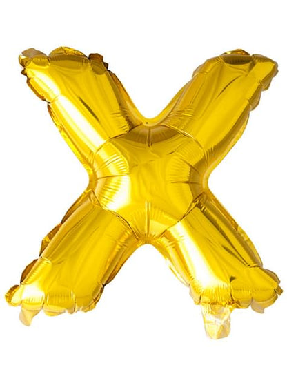 Globo foil letra X dorado (102 cm) - Procos | Funidelia
