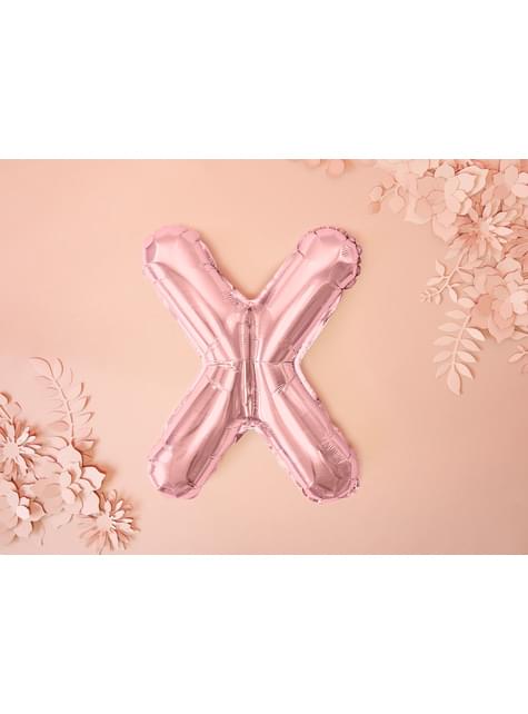 Globo foil letra X oro rosa (35 cm) - Partydeco | Funidelia