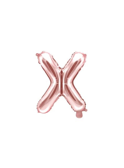 Globo foil letra X oro rosa (35 cm) - Partydeco | Funidelia