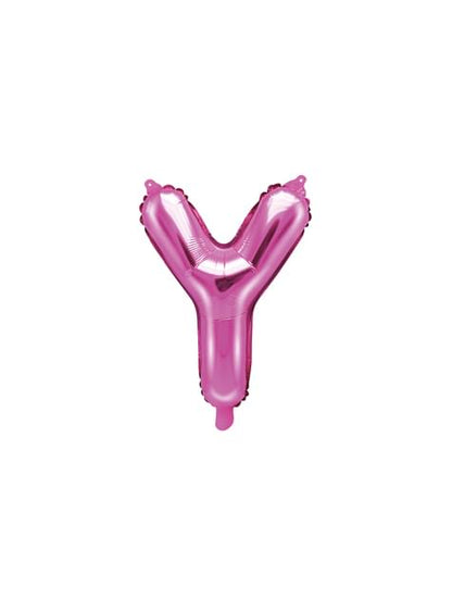 Globo foil letra Y rosa oscuro (35 cm) - Partydeco | Funidelia