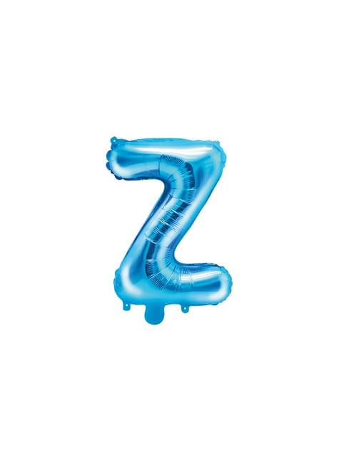 Globo foil letra Z azul (35 cm) - Partydeco | Funidelia