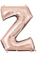 Globo foil letra Z oro rosa (83cm) - AMSCAN | Funidelia