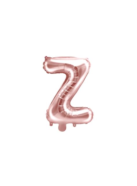 Globo foil letra Z oro rosa (35 cm) - Partydeco | Funidelia