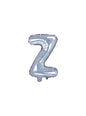 Globo foil letra Z plateado con purpurina - Partydeco | Funidelia