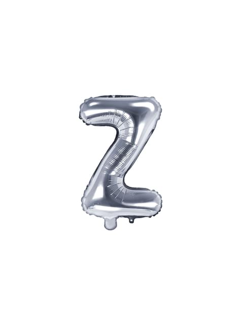 Globo foil letra Z plateado (35 cm) - Partydeco | Funidelia