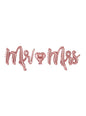 Globo foil “Mr Mrs“ oro rosa - Partydeco | Funidelia