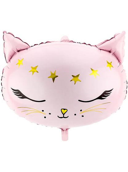 Globo gato rosa de foil (48 cm) - Meow Party - Partydeco | Funidelia