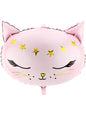 Globo gato rosa de foil (48 cm) - Meow Party - Partydeco | Funidelia