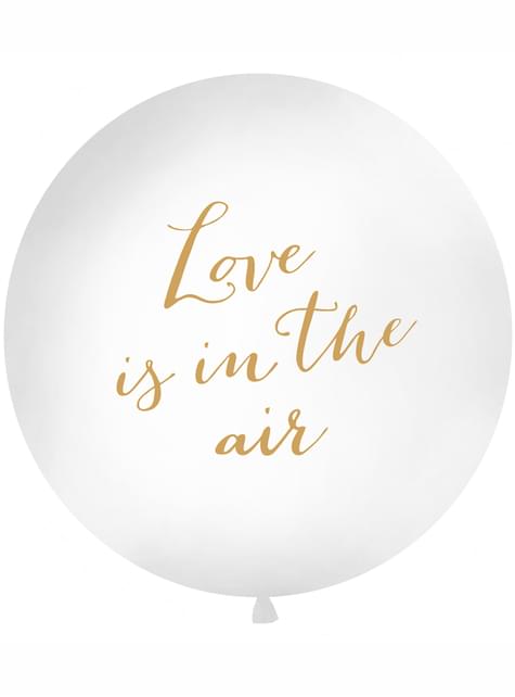 Globo gigante blanco Love is in the air - Valentine Collection - Partydeco | Funidelia