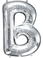 Globo letra B plateado (86 cm) - AMSCAN | Funidelia