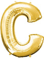 Globo letra C dorado - AMSCAN | Funidelia