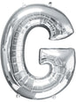 Globo letra G plateado (86 cm) - AMSCAN | Funidelia