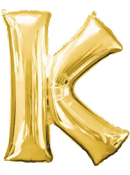 Globo letra K dorado (86 cm) - AMSCAN | Funidelia