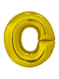 Globo letra O dorado (86 cm)