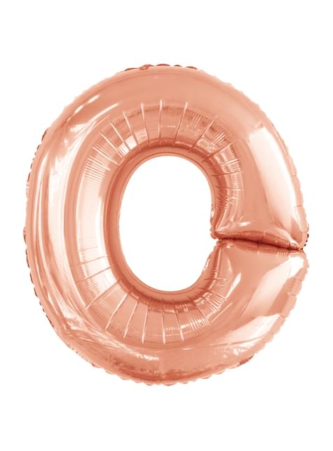 Globo letra O oro rosa (86 cm)