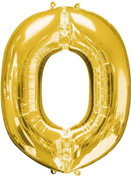 Globo letra O dorado (86 cm) - AMSCAN | Funidelia
