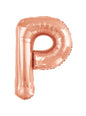 Globo letra P oro rosa (86 cm)