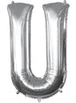 Globo letra U plateado (86 cm) - AMSCAN | Funidelia