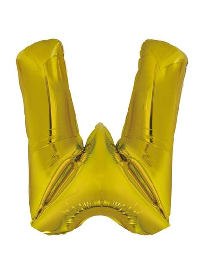 Globo letra W dorado (86 cm) - AMSCAN | Funidelia