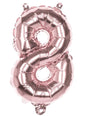 Globo número 8 Oro Rosa 36cm - Boland | Funidelia