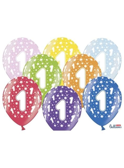 Globos de látex “1“multicolor - Partydeco | Funidelia