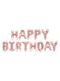 Globos Happy Birthday tonos rosas surtidos (340 cm) - Celebration Party