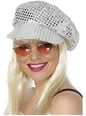 Gorra de discoteca con lentejuelas