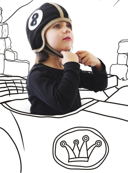 Gorro de bola de billar número 8 para bebé - The Kings of the House | Funidelia