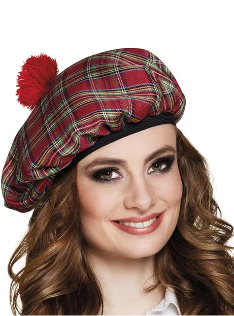 Gorro escocés rojo para adulto - Boland | Funidelia