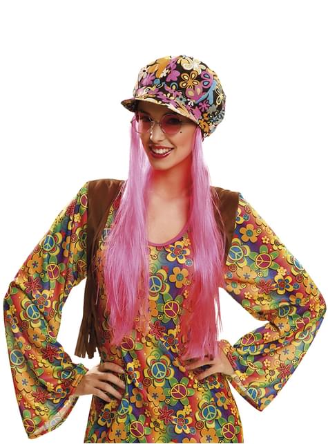 Gorro Flower Power con pelo