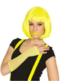 Guante de rejilla amarillo neón