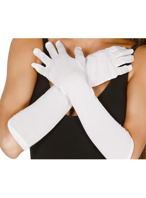 Guantes blancos largos - Guirca | Funidelia