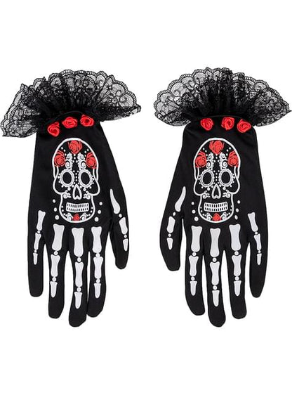Guantes de Catrina para niña - Funiglobal | Funidelia