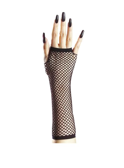 Guantes de red sin dedos para mujer - Widmann | Funidelia