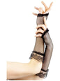 Guantes negros de red sin dedos - Smiffys | Funidelia
