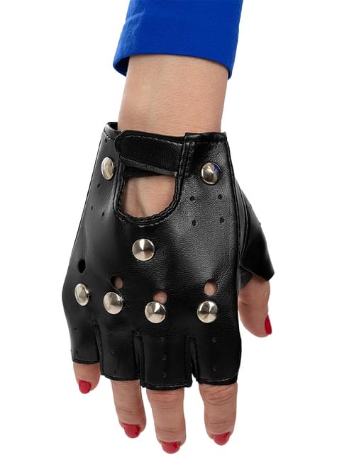 Guantes punk negros para adulto - Funiglobal | Funidelia