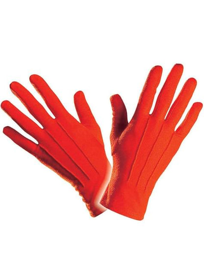 Guantes simples de color rojo para hombre - Widmann | Funidelia