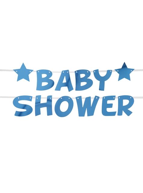 Guirnalda Baby Shower azul - Blue Star - Neviti | Funidelia