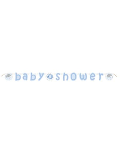 Guirnalda Baby Shower azul - Umbrellaphants Blue - Unique | Funidelia
