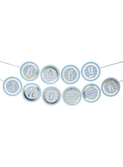 Guirnalda Baby Shower - Pattern Works Blue - Neviti | Funidelia