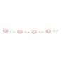 Guirnalda con caras de gato rosa pastel de papel - Meow Party - Partydeco | Funidelia