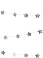 Guirnalda con estrellas plateadas (3,6 m) - Partydeco | Funidelia