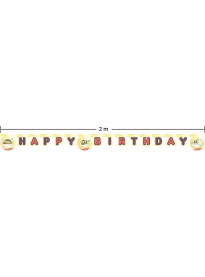 Guirnalda de Baby Yoda The Mandalorian “Happy Birthday“ - Procos | Funidelia
