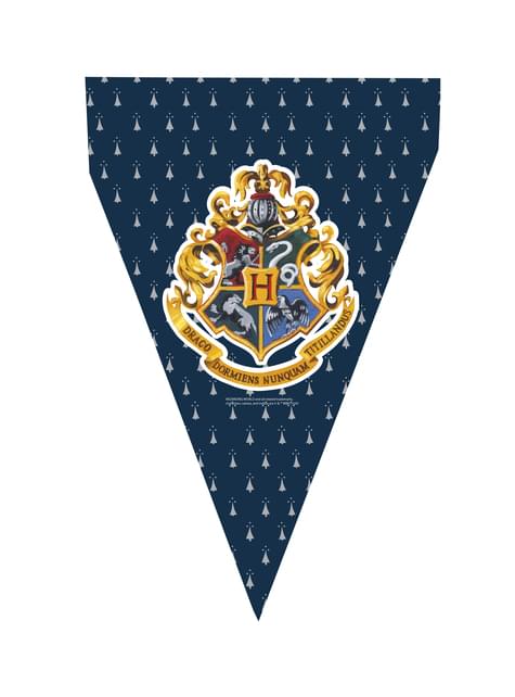 Guirnalda de banderines de Harry Potter - Hogwarts Houses - Funiglobal | Funidelia