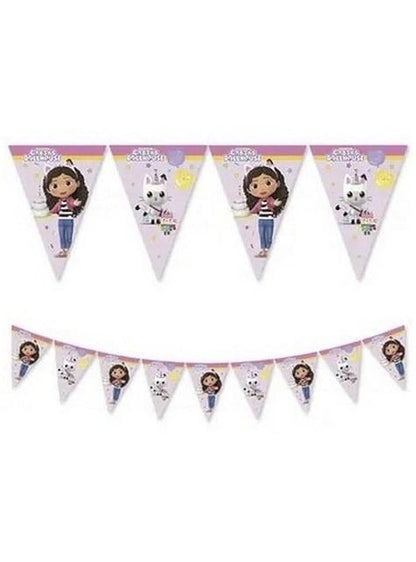 Guirnalda de banderines de La casa de muñecas de Gabby