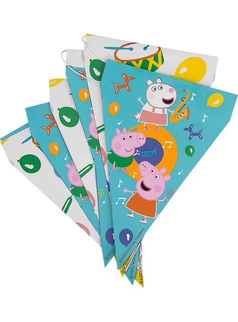 Guirnalda de banderines de Peppa Pig - Funiglobal | Funidelia