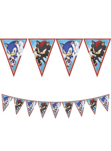 Guirnalda de banderines de Sonic